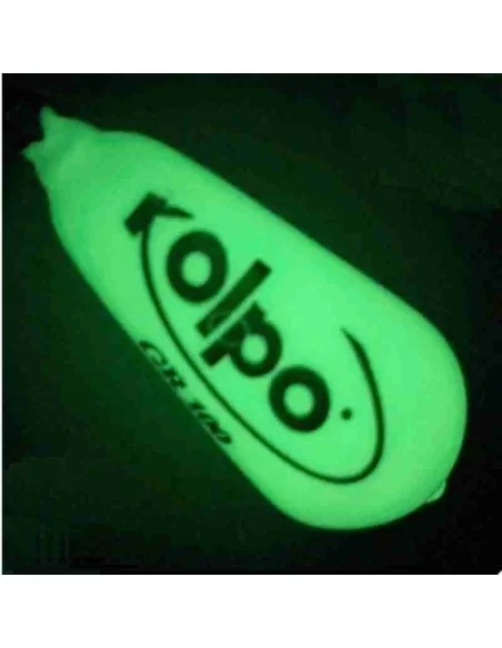 Kolpo Piombo Pera Giallo Fluorescente con Girella e Moschettone