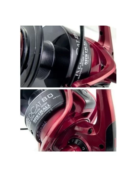 Mistrall RedCat 8000 Mulinello da Pesca Potente Siluri e Storioni