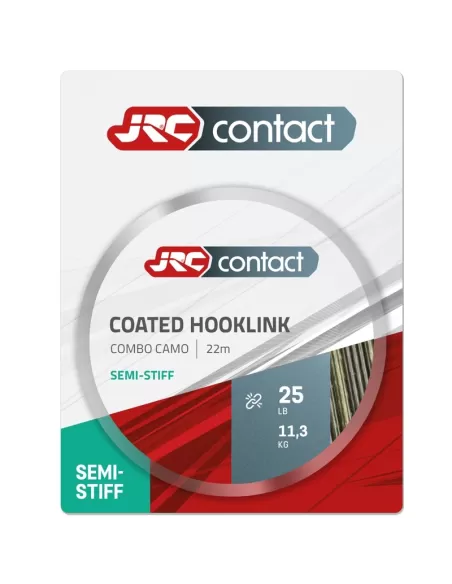 Jrc Contact Coated Hooklink Semi Stiff Colore Camo 22 mt