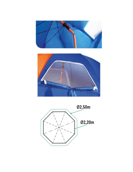 Colmic Beach Umbrella Ombrellone per la pesca dalla Spiaggia