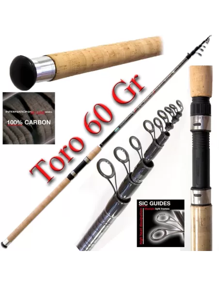 60 gr de caña de pescar-Toro