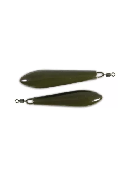 Pesca de carpa de plomo ogiva con giro de 2 pz