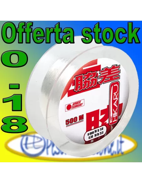stock - Hikaru 500 Mt 0.18 Fili da pesca Hikaru
