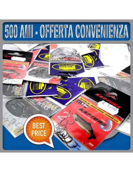 Stock 500 ganchos variados