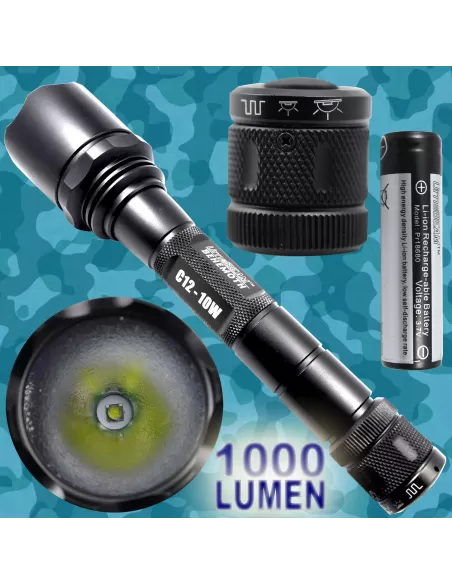 1000 lúmenes Led Linterna Cree-Behe
