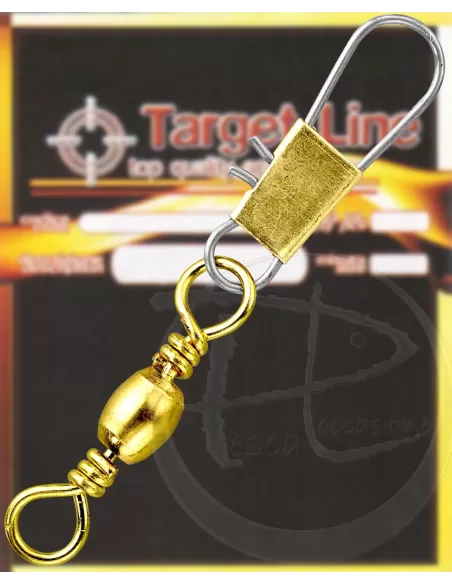Tarro barilotto con gancho de enclavamiento dorado 12 pz