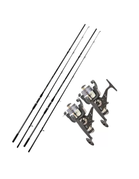 Combo Carpfishing 2 cañas 2 carretes