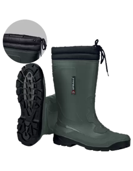 Botas con forro interior cálido y cordón espiral