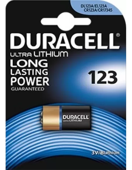 Batería de litio Duracell de DL123A foto CR123A 123 para linternas EL123A CR17345