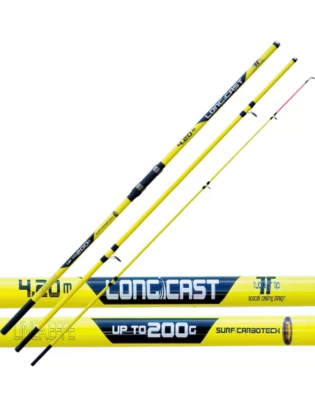 Caña de pescar Surf Casting 3 Piezas De Largo Cast 4.20