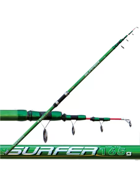 Caña de pescar Surf Casting Telescópico Green Surfer 165g