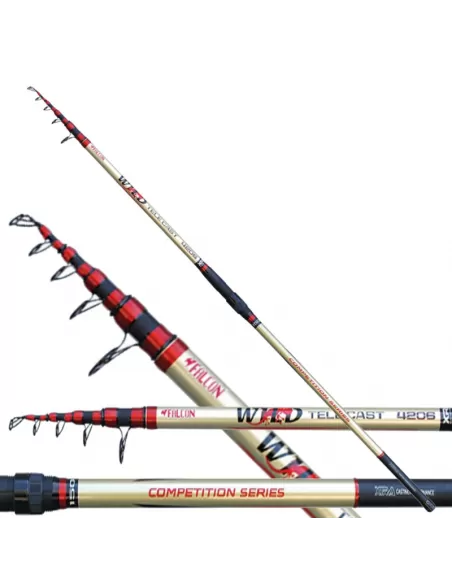 Caña de pescar telescópica Surf Casting salvaje Tele fundido Halcón