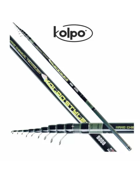 Carbono de alto módulo Kolpo boloñesa estilo barra de pesca