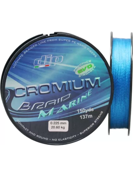 Hilo trenza cromo Dip 137 metros Marina de pesca