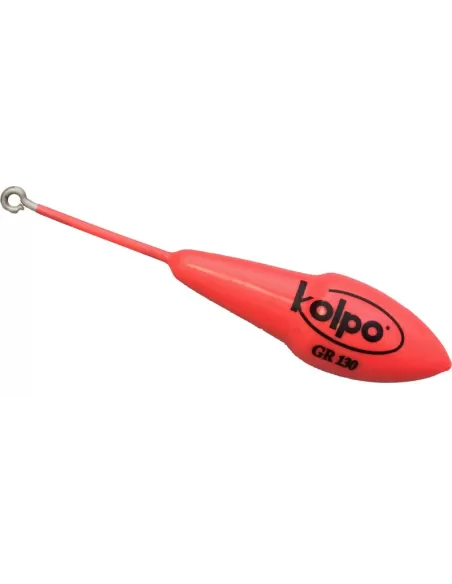 Anillo de acero inoxidable Piombi pesca Spinner barra fosforescente rojo Kolpo Extra