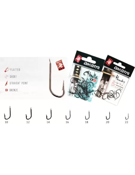 Gancho de los pescados de Akami ami Pack 20 521
