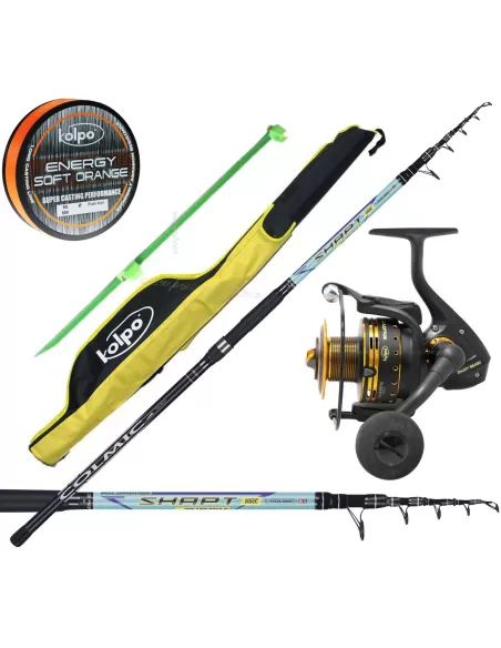 Kit de COLMIC surf barrel shapt 250g carrete de alambre de la vaina