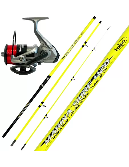 Kolpo Combo Pesca SurfCasting Reed Tres Secciones 200 gramos