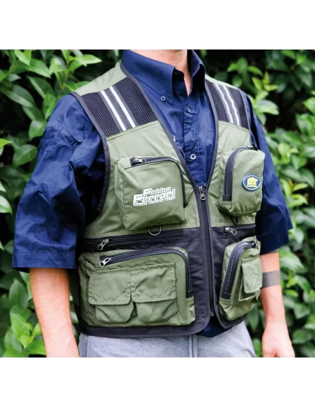 Gilet de pesca de bolsillo múltiple Lineeffe