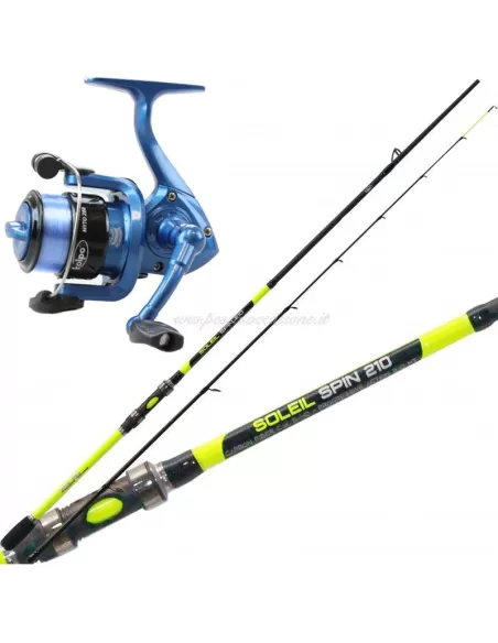 Kolpo Combo Pesca Spinning Reed 2.70 M En carrete de carbono y alambre