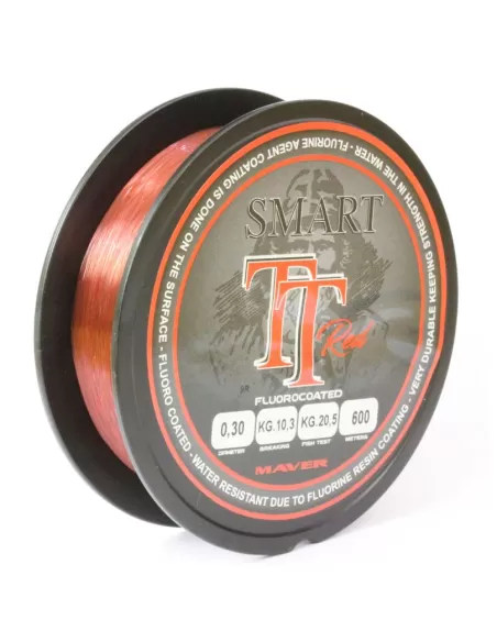 Maver Inteligente TT Rojo Flúor Alambre de Pesca 600 mt