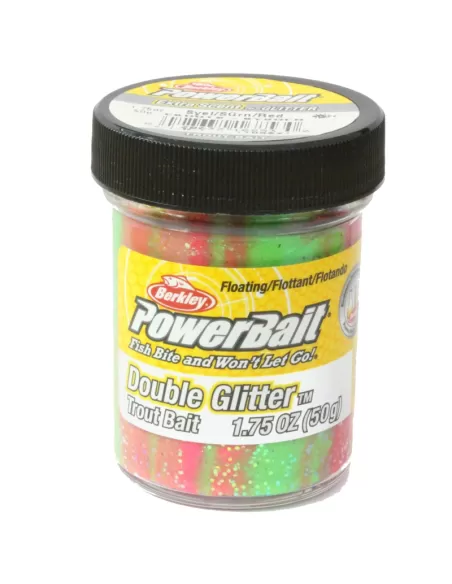 Berkley Powerbait Glitter Trout Bait Spring Green Sunshine Yellow Red Batter para trucha