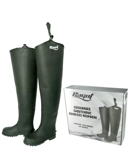 Ragot botas muslo pescador en caucho y neopreno