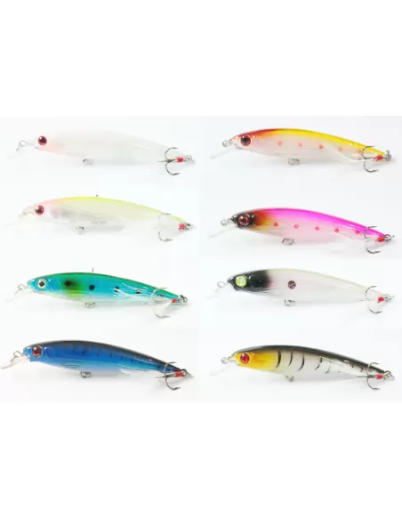 Kit 8 piezas Yamashiro Shallo Pesca Artificial Spinning 12 gr 11 cm