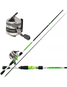 Kit spinning baitcasting carrete carrete y alambre 