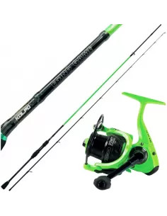 Kit Pesca Sepia Caña de Carbono 2.50 mt Eging Mulinello Maver 