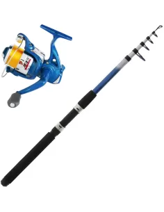 Kit de pesca All Do Spinning Trout Lake Recovery Reel Rod and Wire 