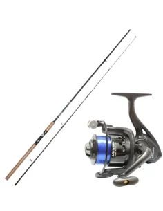 Kit de Spinning con Barril de Caronio 2.70 mt 20/40 gr Carrete 4000 con Alambre 