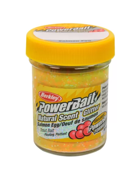 Berkley Powerbait Glitter Trout Bait Sabor Salmón Huevos Pasta Raibow