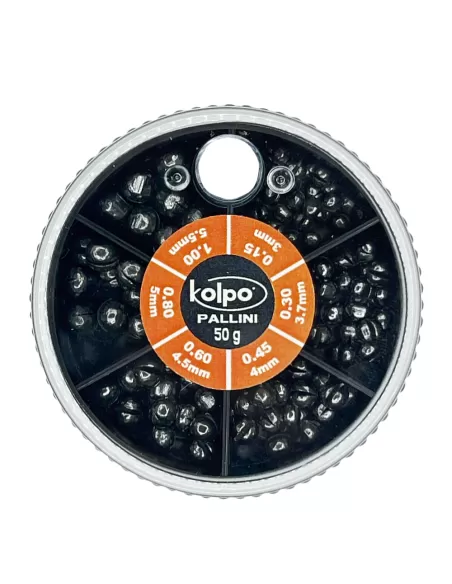 Kolpo Mascot Calibre Split Shots 50g seis tamaños