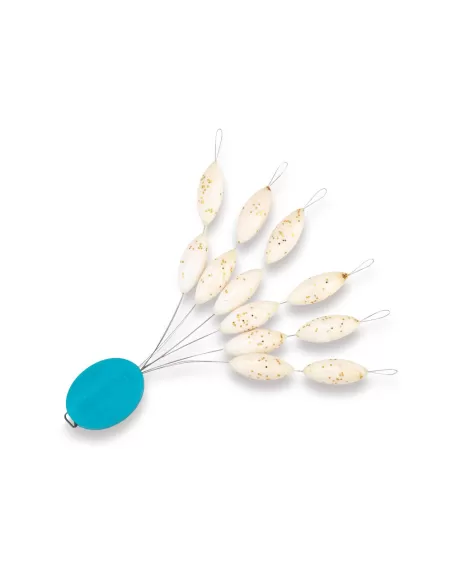 Akami Competition Surf Float Blanco con Glitter 12uds