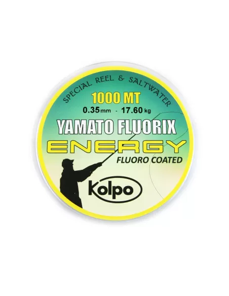 Hilo recubierto de flúor 1000 m Carrete especial Kolpo Energy Líneas de pesca Kolpo
