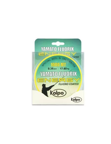 Hilo recubierto de flúor 1000 m Carrete especial Kolpo Energy Líneas de pesca Kolpo