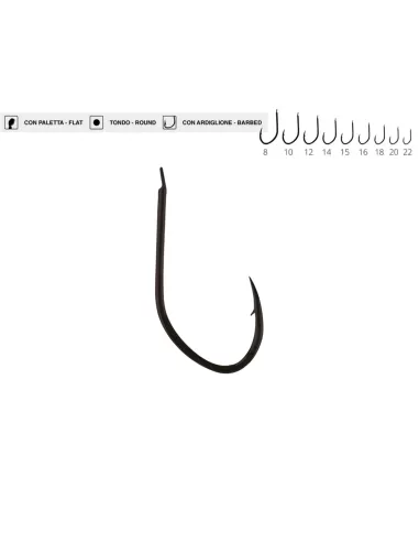 Anzuelos de pesca Maver Katana 1255 Anzuelo pico de águila con pala y púa 20uds