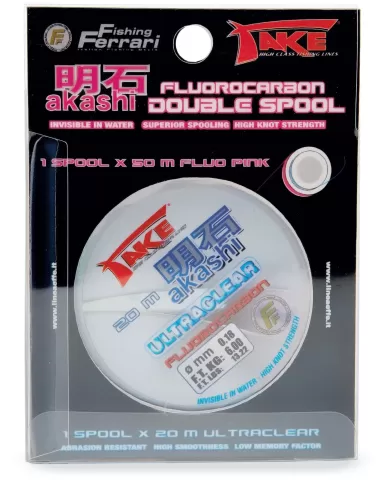 Ligne Fluorocarbone Lineaeffe Take Akashi – 100m, 0.250mm, Invisible Dans L’eau, Pour Pêche Spinning Et Carnassiers