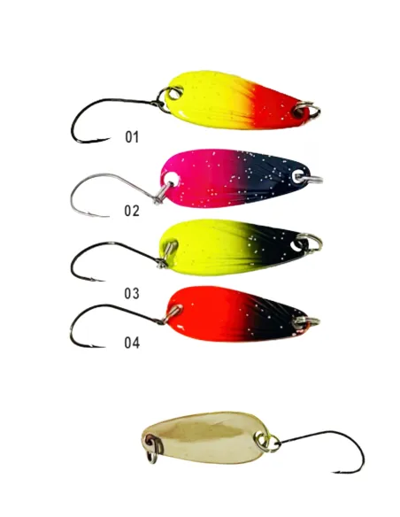 Cuchara de pesca artificial Yamashiro para la zona de la trucha.