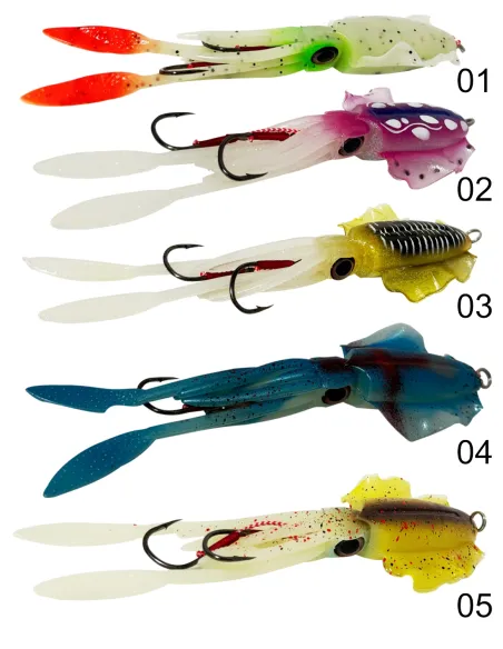 Señuelo Kolpo Squid Soft para trolling con cuerpo luminoso Home
