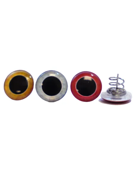 Abu Garcia Beast - Ojos atornillados, color rojo, amarillo y plateado