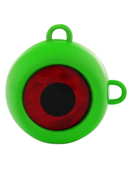 Seika Fire Eye Glow Green para pesca vertical y curricán Kolpo Leads