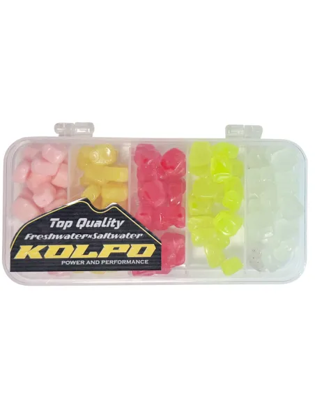 Kolpo Maíz artificial suave multicolor 5 colores 125 uds