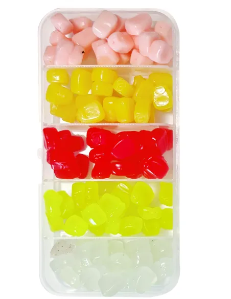 Kolpo Maíz artificial suave multicolor 5 colores 125 uds