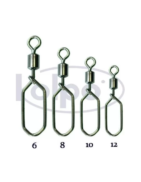 Girelle da Pesca Kolpo Swing Square Snap 10 pz