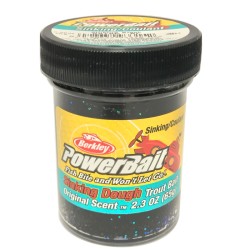 Berkley Powerbait Glitter Trout Bait Black Batter for Sinking Anise Trout