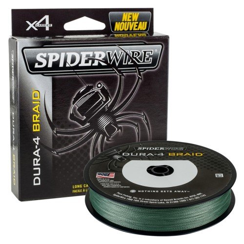 SpiderWire Dura 4 Trenzado 4 Filamentos Super Soft Musgo Verde 150 mt Spiderwire