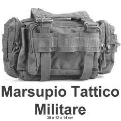 Military Black pouch with pockets