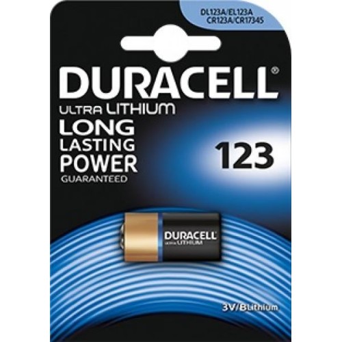 Batería de litio Duracell de DL123A foto CR123A 123 para linternas EL123A CR17345 Duracell